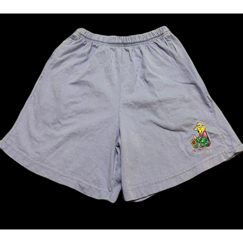 MICKEY INC Winnie The Pooh Y2K Cotton Bermuda Shorts with Embroidered L